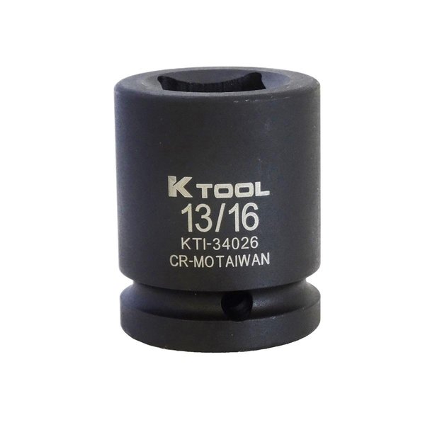 K-Tool International 3/4" Drive Wheel Socket Black Oxide KTI-34026